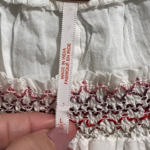 ✨SOLD✨Free People Ivory Sunbeams Mini Dress Size L - Picture 14 of 16